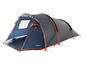 Een blauwe Tambu tent voor kamperen