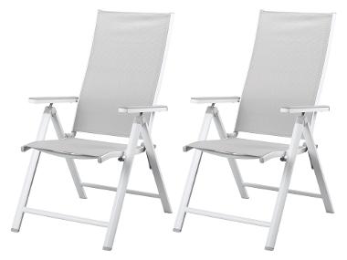 Tuinstoelen aluminium inklapbaar, 2 stuks LIVARNO home Houston