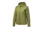 Een groene jas met capuchon van het merk Explorer.