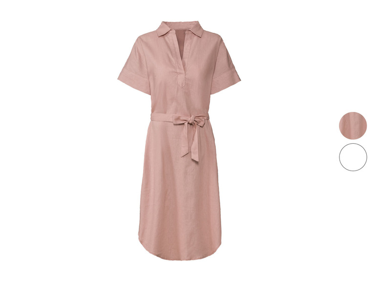 Ga naar volledige schermweergave: esmara® Midi-jurk van een linnenmix - afbeelding 1