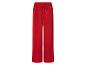 Rode broek met hoge taille en trekkoord.