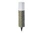 Buitenlamp op zonne-energie met rotan-look behuizing en grondpin