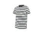 Gestreept T-shirt met korte mouwen in wit en marineblauw