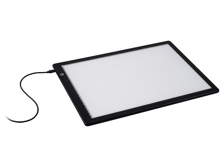 Tablette lumineuse LED avec câble USB pour dessin et traçage.