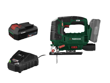 PARKSIDE® Scie sauteuse sans fil à mouvement pendulaire 20 V PSTDA20 avec batterie et chargeur