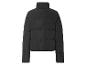 Veste noire en duvet avec col montant.