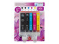 Inktcartridges van United Office voor Canon printers in de kleuren zwart, cyaan, magenta en geel.