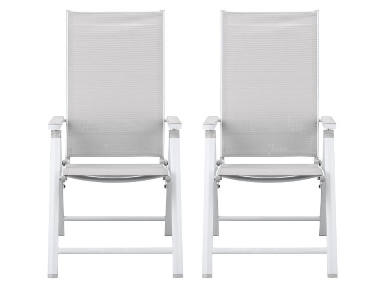 Ga naar volledige schermweergave: Tuinstoelen aluminium inklapbaar, 2 stuks LIVARNO home Houston - afbeelding 4