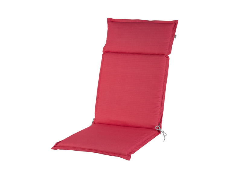 Rode stoelkussen met rugleuning