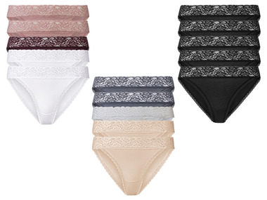 esmara® Set van 5 minislips met kant