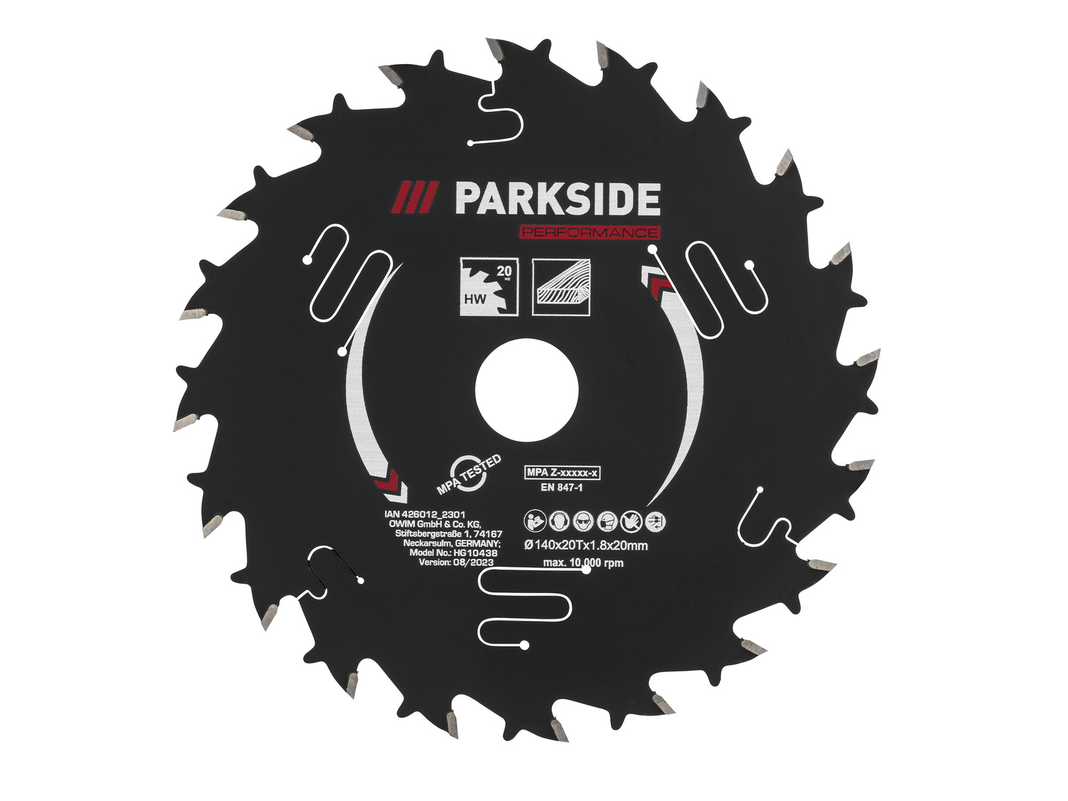 PARKSIDE PERFORMANCE Cirkelzaagblad 140 X 1 3 X 20 Mm parkside-performance-cirkelzaagblad-140-x-1-3-x-20-mm