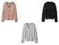 Trois pulls moelleux en rose, noir et gris