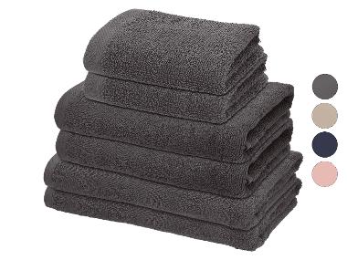 LIVARNO® Set de serviettes de bain, 6 pièces