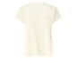 T-shirt crème à manches courtes pour femme, vue de dos