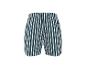 Shorts rayé pour homme en blanc, bleu foncé et vert olive.