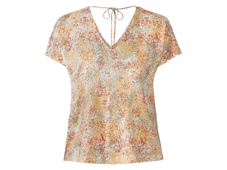 Ga naar volledige schermweergave: esmara® T-shirt met V-hals van een linnenmix - afbeelding 5