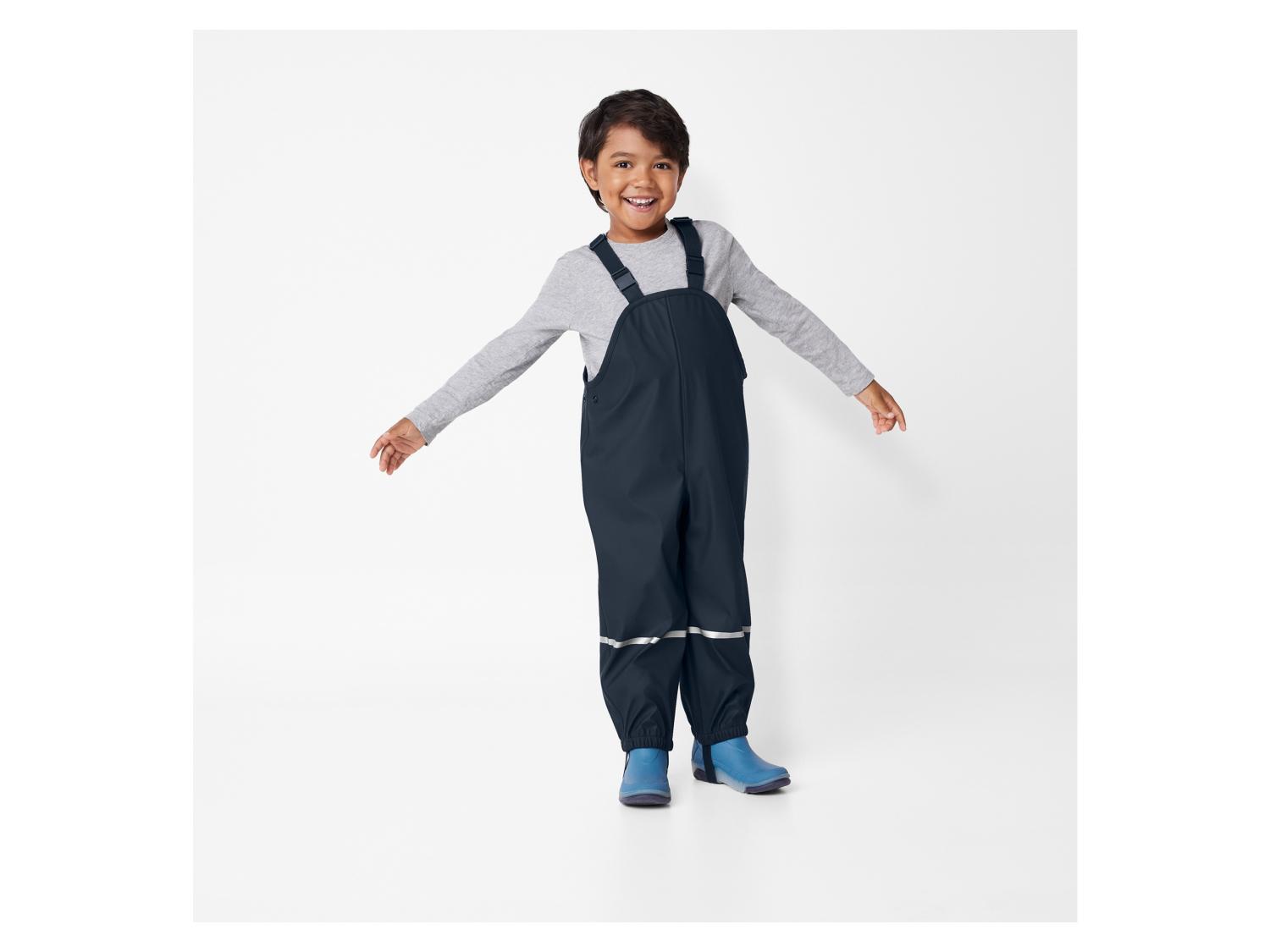 Pantalon boue certifié sans bavette pour garçon en bleu marine
