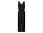 Zwarte jumpsuit met V-hals en elastische taille