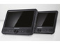 Deux lecteurs DVD portables Silvercrest noirs.