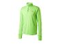 Maillot de sport vert à manches longues pour homme avec fermeture éclair courte