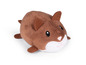 Een bruin pluche hamster speelgoed