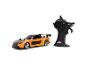 Oranje en zwarte Fast & Furious RC raceauto met afstandsbediening.