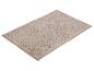 Tapis de bain beige à texture bouclée