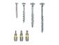 Set houtschroeven in diverse maten en OWM T10, T20, T25 schroevendraaierbits