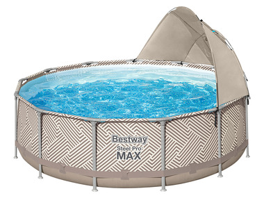 Bestway Piscine Steel Pro Max avec pompe de filtration, Ø 396 x 107 cm