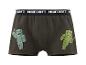 Boxers kaki pour garçons avec imprimés de personnages de jeux vidéo et texte sur la ceinture.