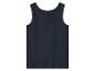 Donkerblauw mouwloos herenhemd