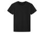 Zwart T-shirt met korte mouwen en ronde hals.