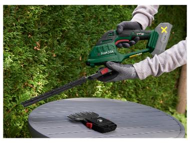 Cisaille Sans Fil PARKSIDE PAGS 20-Li - 2 En 1 Gazon/Arbustes, 20V, Sans Batterie