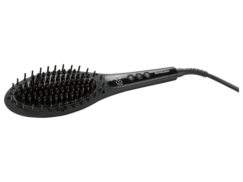 Aller en mode plein écran SILVERCREST® 2 en 1 : brosse à cheveux et fer à lisser, 58 W - Photo 1