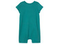 Een turquoise romper voor baby's