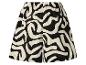 Shorts femme à imprimé zèbre noir et blanc