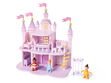 LUPILU® Château de princesses Disney en bois