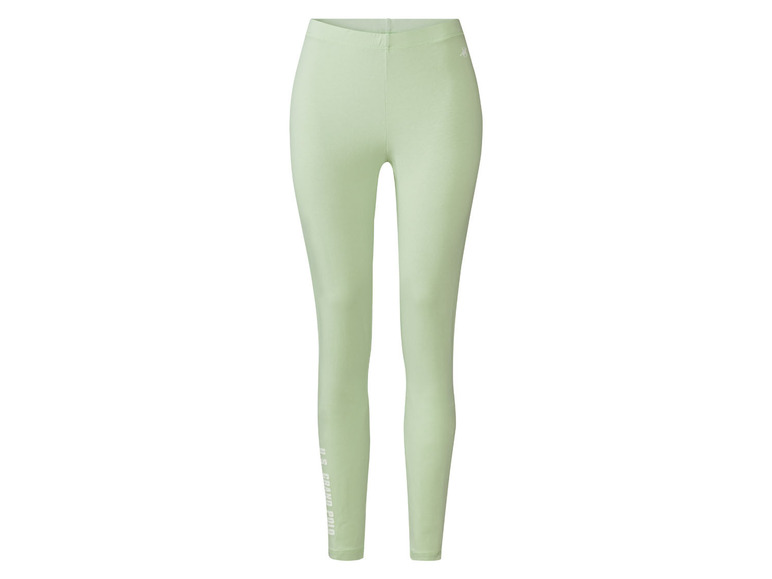 Aller en mode plein écran esmara® Leggings pour femme, taille à hauteur normale, avec logo imprimé - Photo 9