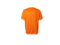 Oranje t-shirt met korte mouwen, achterkant.
