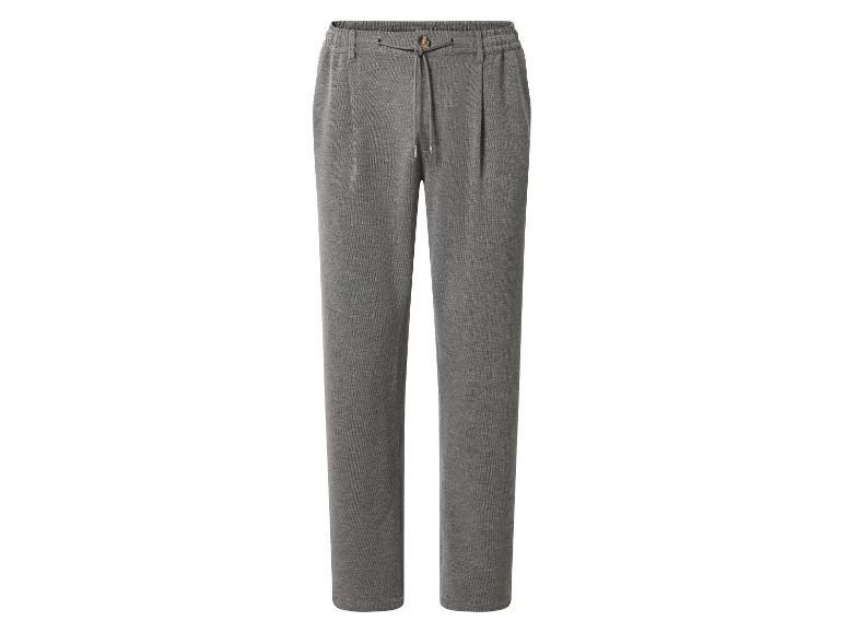 Grijze heren joggingbroek met trekkoord en knoop
