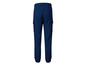 Pantalon cargo bleu marine avec bas élastiques.