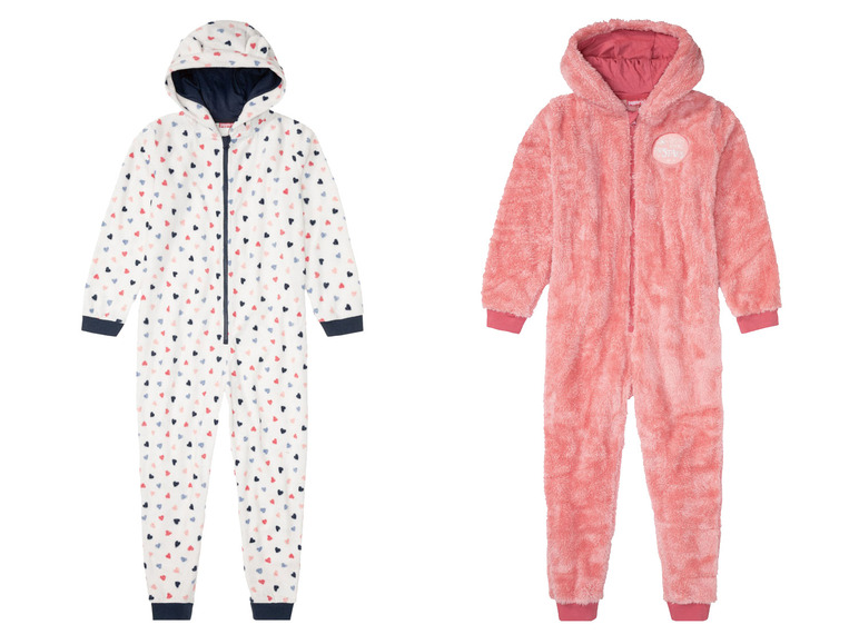 Ga naar volledige schermweergave: pepperts!® Fleece onesie met kap - afbeelding 1