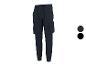 Pantalon cargo homme bleu foncé avec poches et cordon de serrage à la taille, avec logo PARKSIDE.