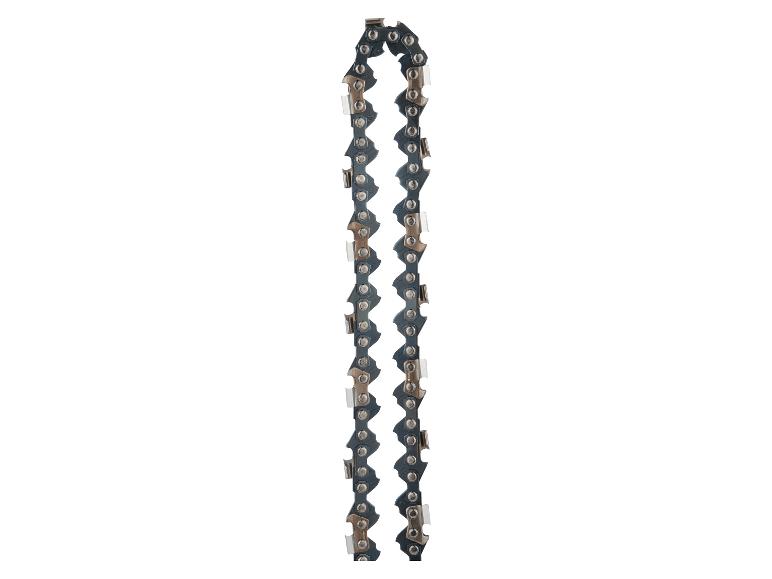 Zaagketting op een witte achtergrond.