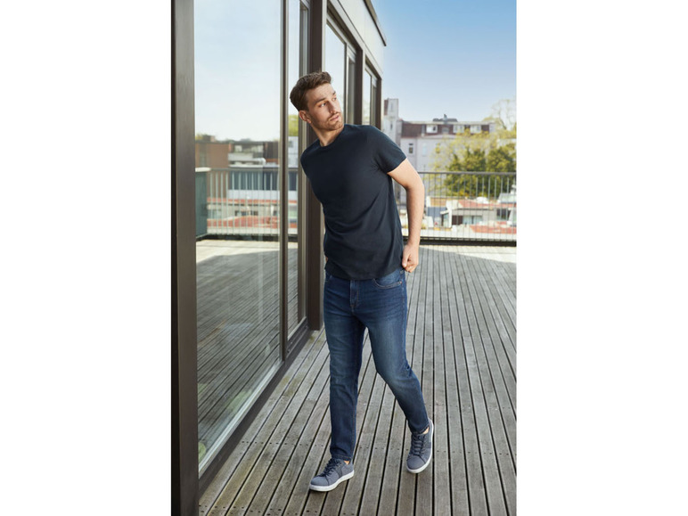 Ga naar volledige schermweergave: LIVERGY® Slim fit jeans van een katoenmix - afbeelding 7