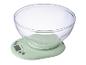 SilverCrest keukenweegschaal met transparante weegkom, lichtgroen.