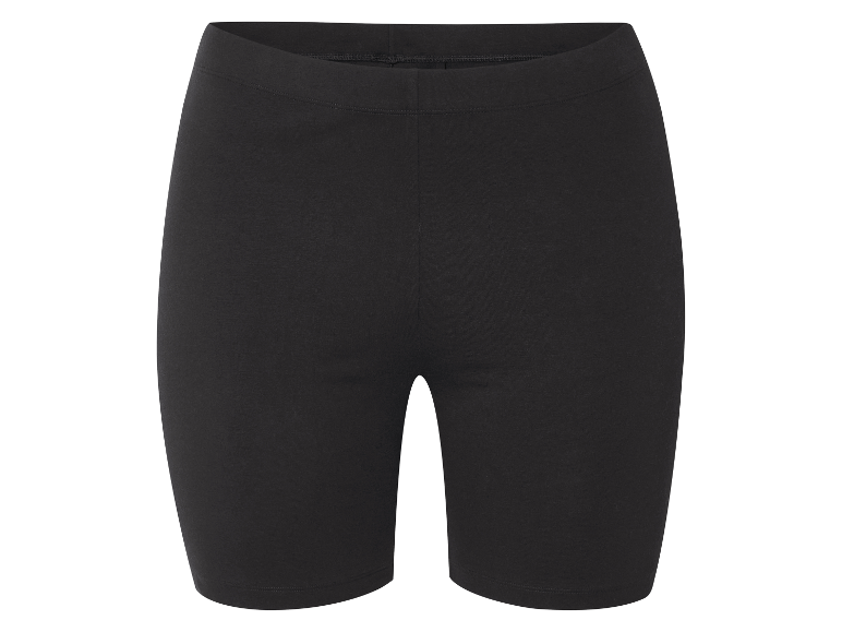 Zwarte katoenen shorts.