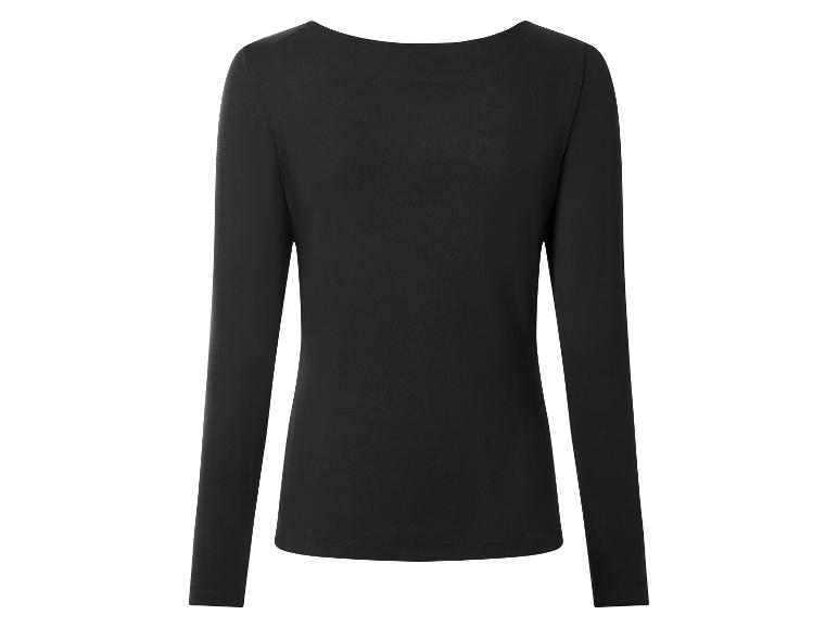 Zwart shirt met lange mouwen, achterkant