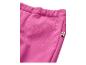 Pantalon de sport rose avec des gouttelettes d'eau, montrant sa résistance à l'eau.