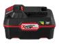 Batterie Parkside X 20V Team noire et rouge avec indicateur de charge